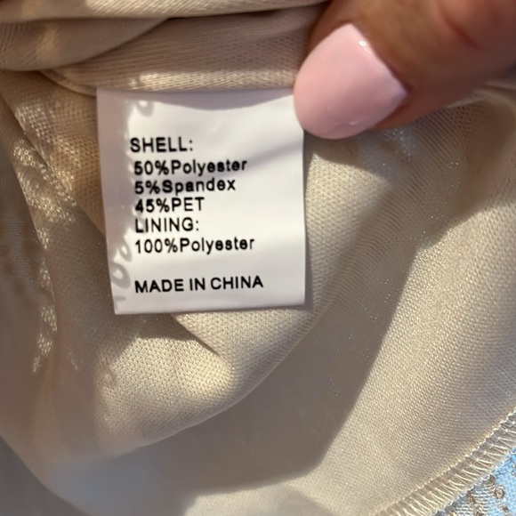 Sequin Camisole Top NWT Champagne color, flow-y A-line - Picture 6 of 6